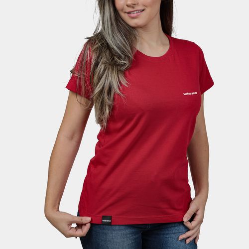 Camiseta Básica Feminina Veterano Vermelho