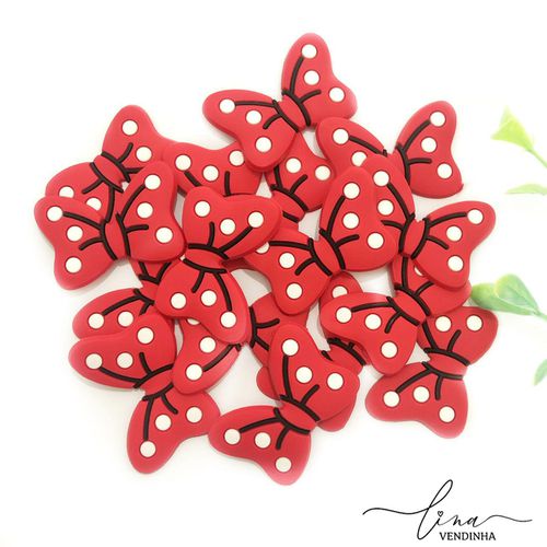 Laço Minnie Emborrachado (4Uni.) - VENDINHA LINA