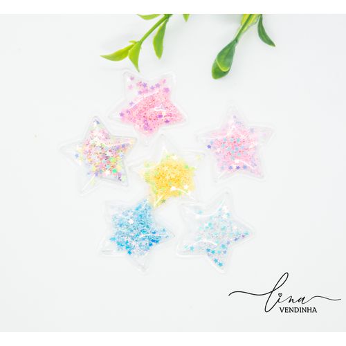 Mini Estrela Transparente (2Uni.) - VENDINHA LINA