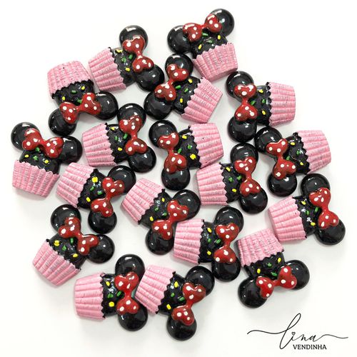 Cupcake Minnie Resina (2Uni.) - VENDINHA LINA