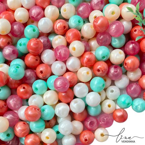 Contas Coloridas Pérola (8MM) - VENDINHA LINA