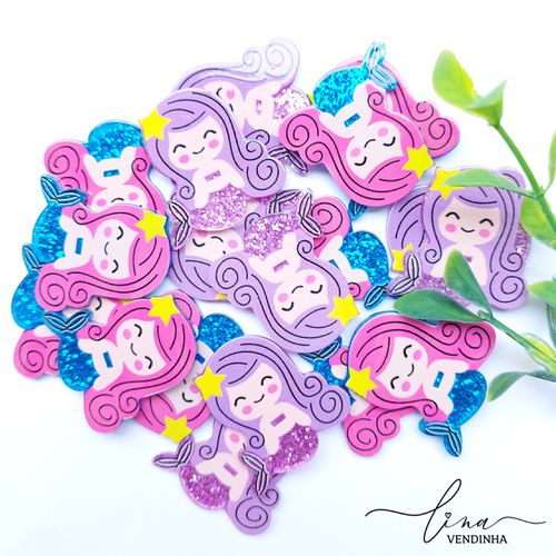 Sereia Resina Glitter (2Uni.) - VENDINHA LINA