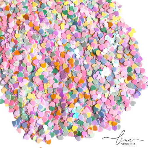 Paetês Coração Grande 20g - VENDINHA LINA