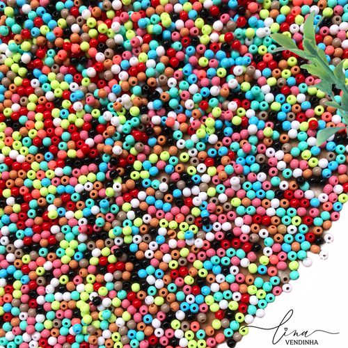 Contas Plásticas (4MM) - VENDINHA LINA