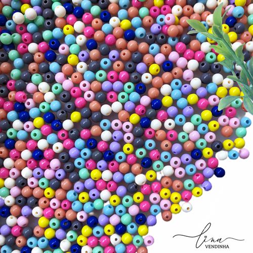 Contas Plástica (6mm) - VENDINHA LINA