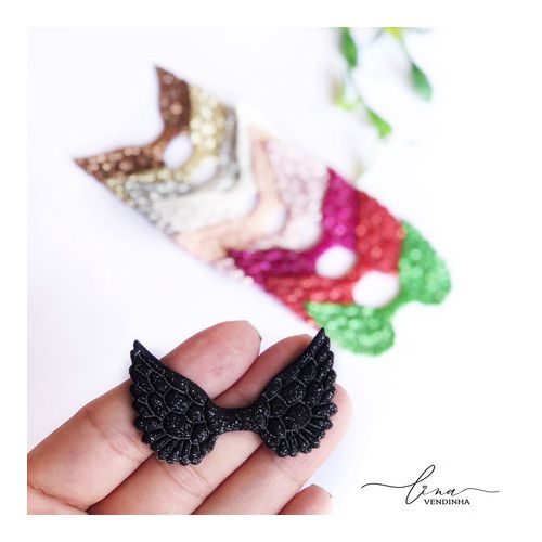 Asas Glitter (4 unid) - VENDINHA LINA