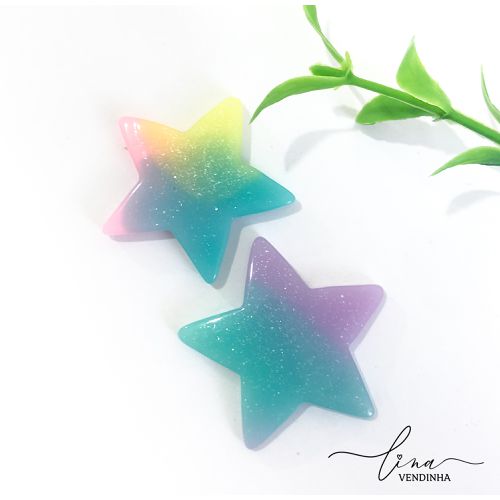 Estrela Acrílico Candy (2Uni.) - VENDINHA LINA
