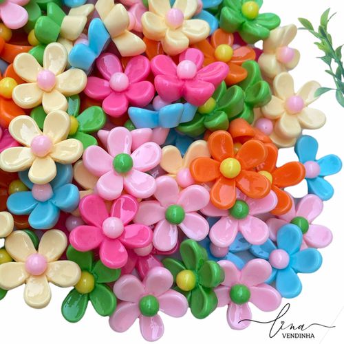 Florzinha Resinas (6Uni.) - VENDINHA LINA