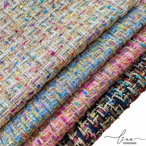 Lonita Tweed Colorida - VENDINHA LINA