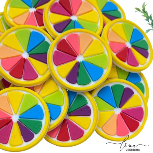 Laranja Colorida Emborrachado (4Uni.) - VENDINHA LINA