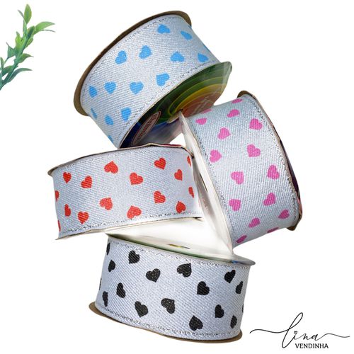 Fita Corações Sinimbu (38mm) - VENDINHA LINA