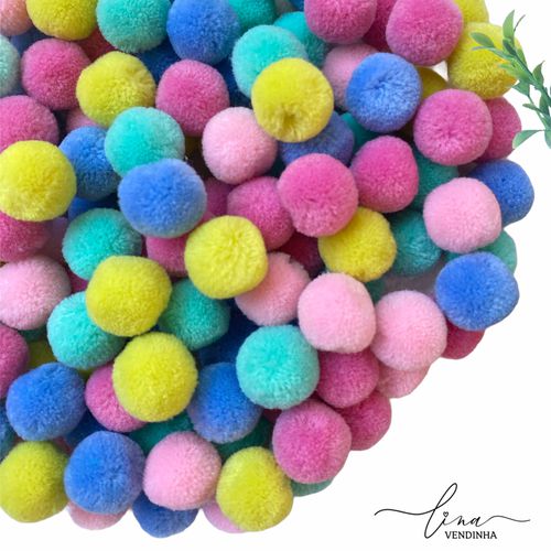 Pompom Veludo (10Uni.) - VENDINHA LINA