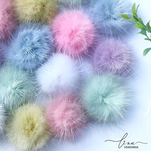 Mini Aplique Pompom 2,5cm (4Uni) - VENDINHA LINA