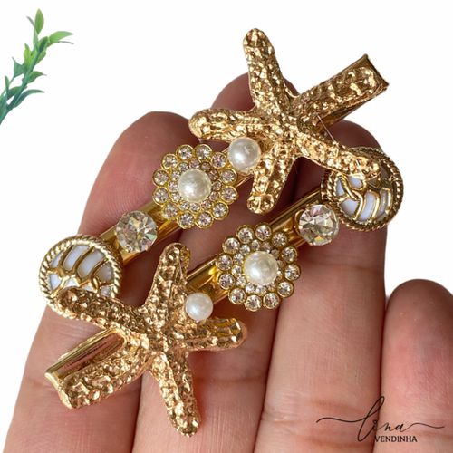 Bico de Pato Estrela do Mar Dourado - VENDINHA LINA