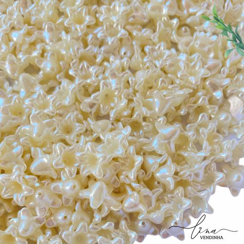 Mini Florzinha com Furo Pérola - VENDINHA LINA