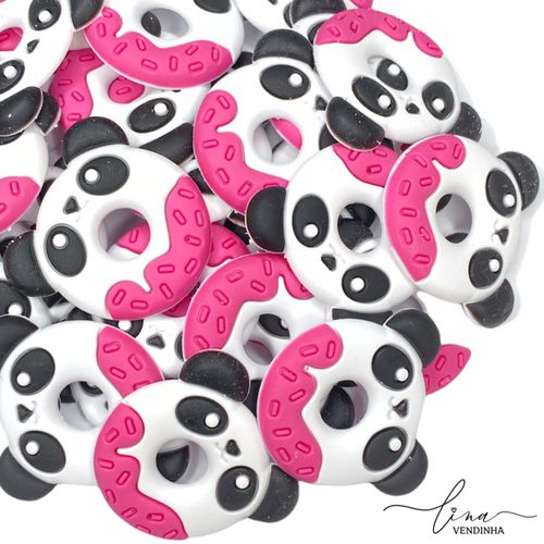 Panda Rosquinha Emborrachado (2Uni.) - VENDINHA LINA