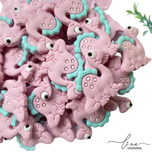 Dinossauro Rosa Emborrachado(4Uni.) - VENDINHA LINA
