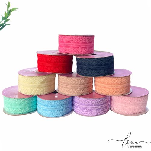 Fita Renda Melaço (38mm) - VENDINHA LINA