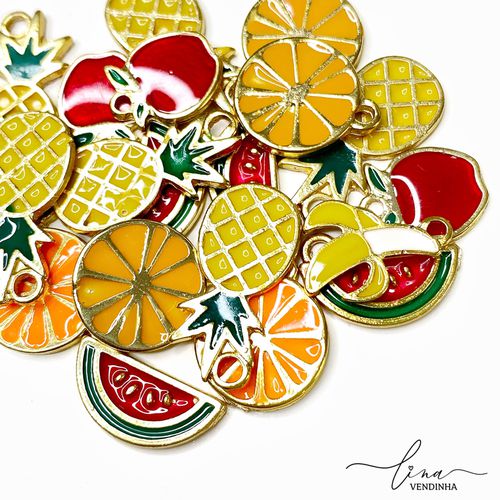 Kit Pingente Frutas (5Uni.) - VENDINHA LINA