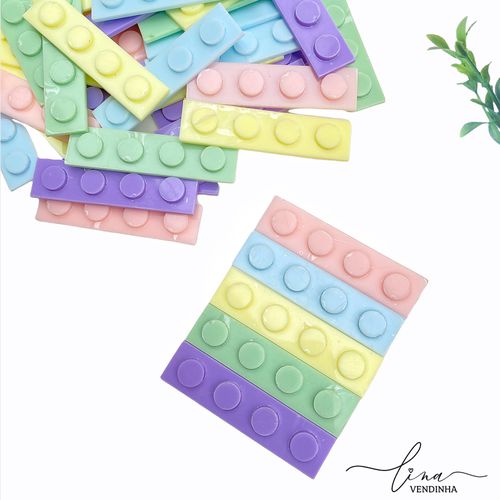 Placa Retangular POP IT 6CM (5Uni.) - VENDINHA LINA