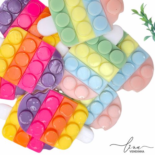 Picolé Acrílico 3D POP IT 5CM (2Uni.) - VENDINHA LINA