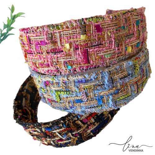 Tiara Tweed Colorida 45mm - VENDINHA LINA