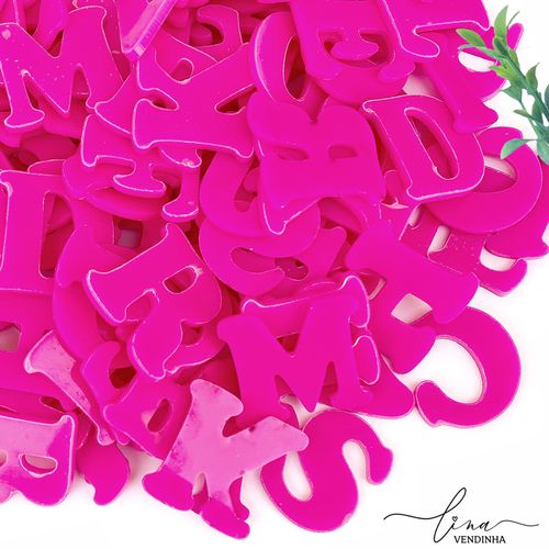 Iniciais Maiúsculas Rosa (2Uni.) - VENDINHA LINA