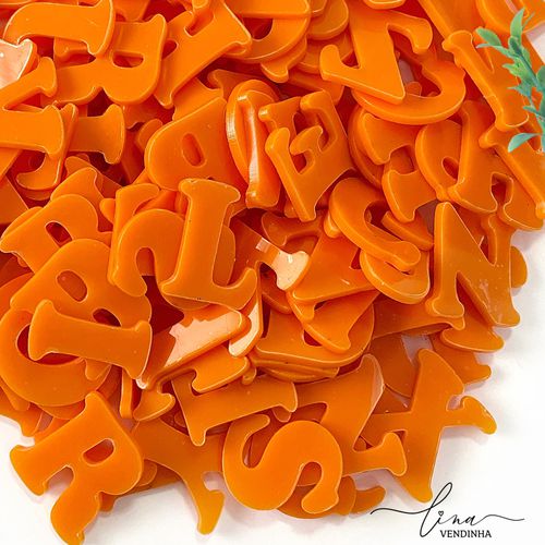 Iniciais Maiúsculas Laranja (2Uni.) - VENDINHA LINA