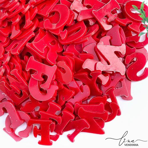 Iniciais Maiúsculas Vermelho (2Uni.) - VENDINHA LINA