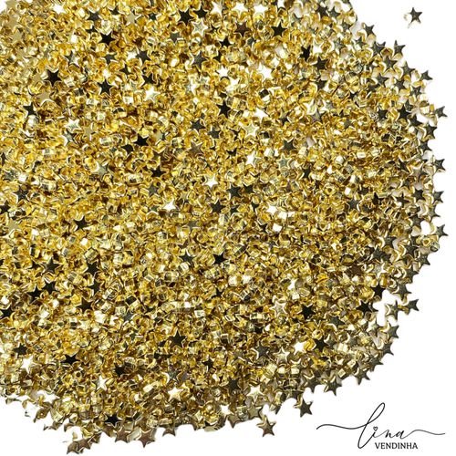 Contas Estrelas (6MM) - VENDINHA LINA