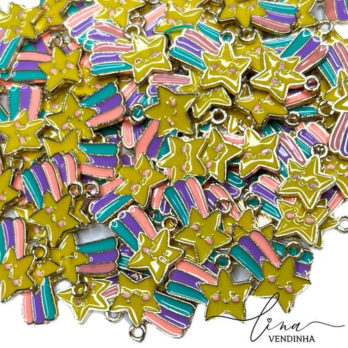 Estrela Cadente Pingentes Metais (4Uni.) - VENDINHA LINA