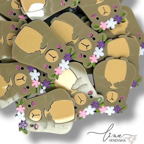 Capivara Acrílico 5cm (2Uni.) - VENDINHA LINA