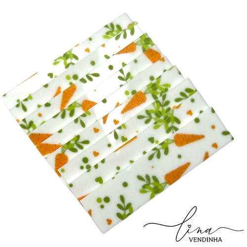 Placa Acrílico Cenoura (2Uni.) - VENDINHA LINA