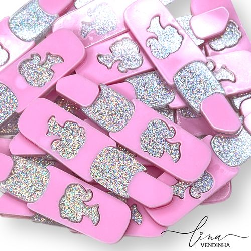 Batom Barbie Acrílico 4CM (2Uni.) - VENDINHA LINA