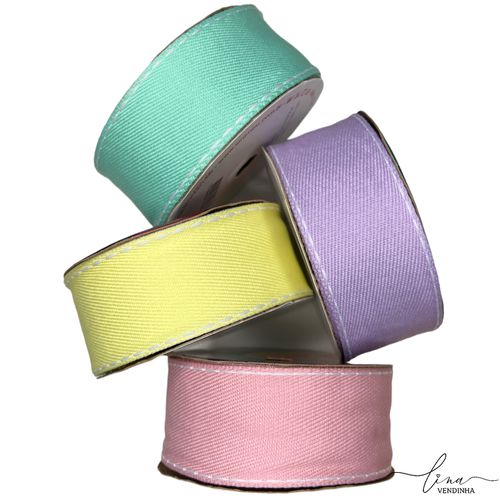 Fita Pesponto Branco Sinimbu 38MM - VENDINHA LINA