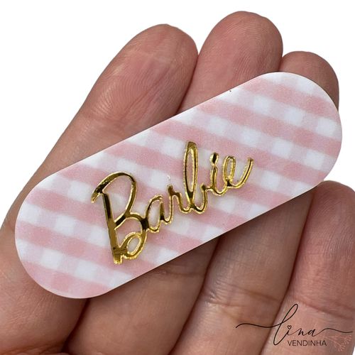 Placa Xadrez Barbie 6CM (2Uni.) - VENDINHA LINA