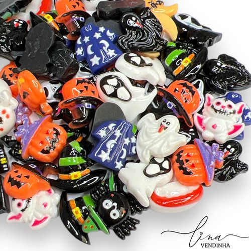 Mini Apliques Halloween Resina (8Uni.) - VENDINHA LINA