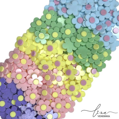  Flores Candy 2CM (10Uni) - VENDINHA LINA