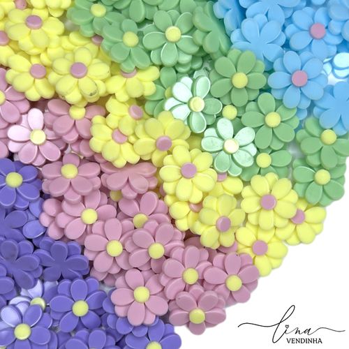  Florzinha Dupla Candy 2CM (5Uni) - VENDINHA LINA