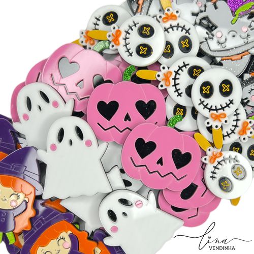 Aplique Halloween Acrílico (4CM) (2Uni.) - VENDINHA LINA