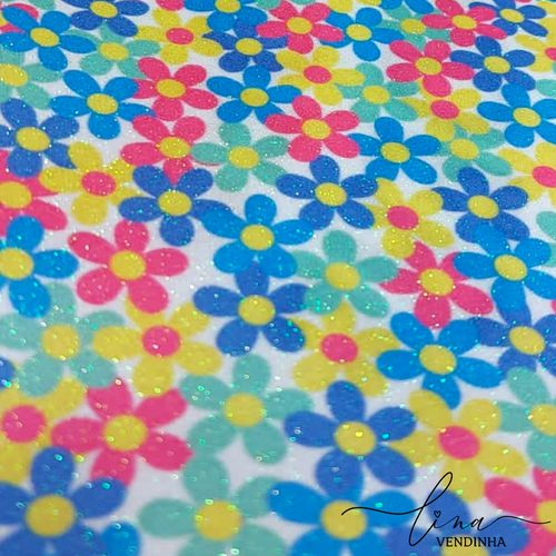 Lonita Flores Coloridas - VENDINHA LINA