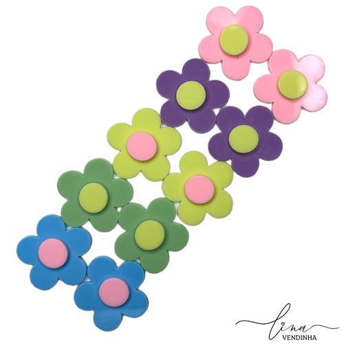  Flores Candy 3CM (5Uni) - VENDINHA LINA