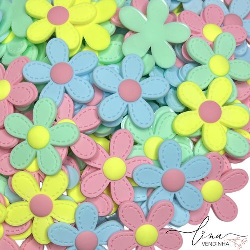 Flor Candy Pespontada Emborrachadas (2Uni.) - VENDINHA LINA
