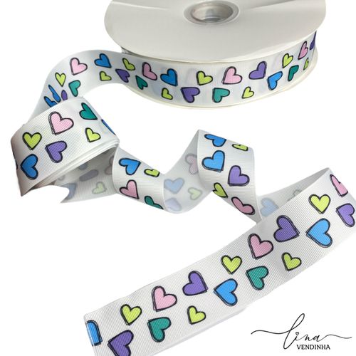 Fita Yama Coração Candy (38mm) - VENDINHA LINA