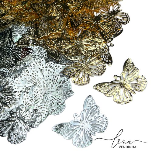 Mini Borboleta Metal (10Uni.) - VENDINHA LINA