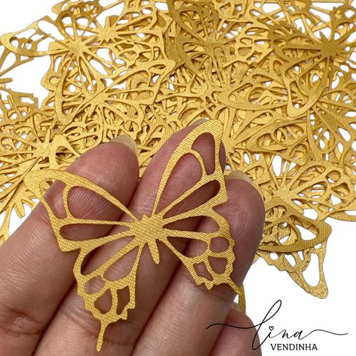 Borboleta Cetim 4CM (4Uni.) - VENDINHA LINA