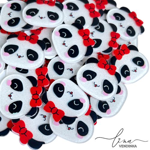 Panda Acrílico Glitter (2Uni.) - VENDINHA LINA