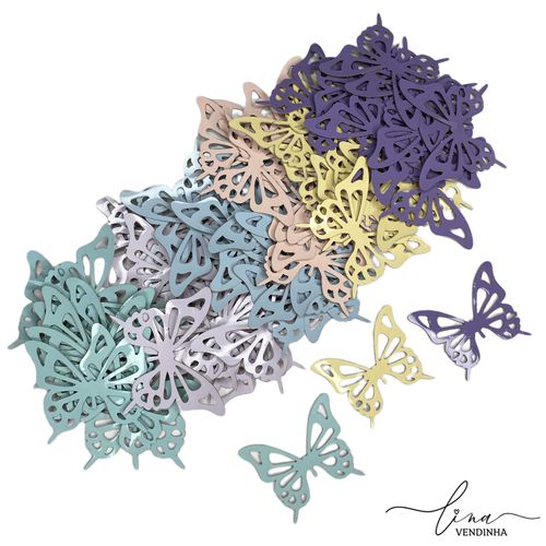 Borboleta Verniz 4CM (4Uni.) - VENDINHA LINA