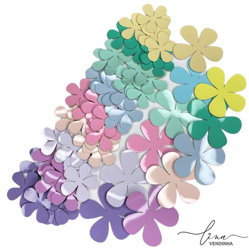 Flores Verniz 6CM (4Uni.) - VENDINHA LINA
