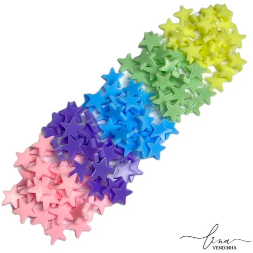 Micro Estrelas Acrílicos (10Uni.) - VENDINHA LINA